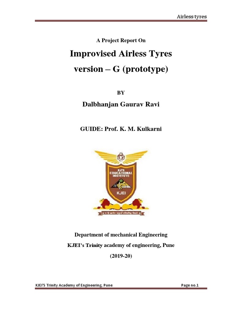 Airless Tires Seminar Reports PDF Tire Wheel