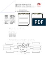 Taller Fortalecimiento Grado Quinto Tercer Período.