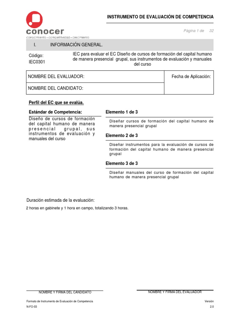 Instrument o Eva Luac I One C 0301 | PDF | Teoría del aprendizaje ...