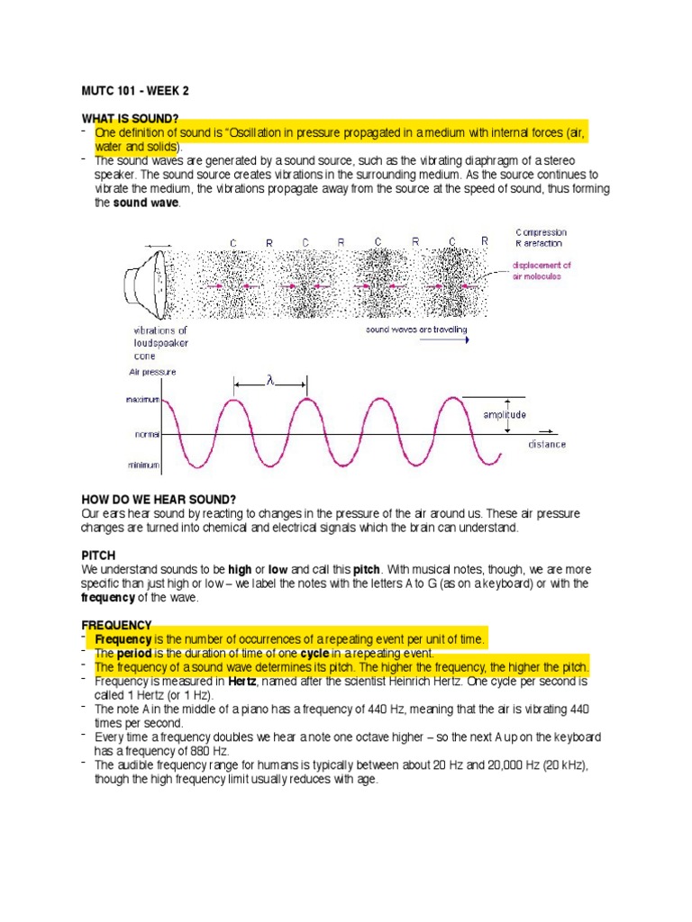 Understanding Sound: Waves, Pitch, and Digital Audio | PDF | Sampling ...