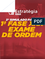 3º Simulado 1 Fase - Caderno de Prova