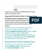 Verb & Verbal: Pengertian, Rumusdancontohkalimat Past Future Perfect Continuous Tense