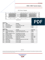 1993-1998 Toyota Supra: ECU Pinout Diagram