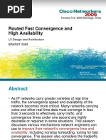 Routed Fast Convergence and High Availability: L3 Design and Architecture BRKRST-3363