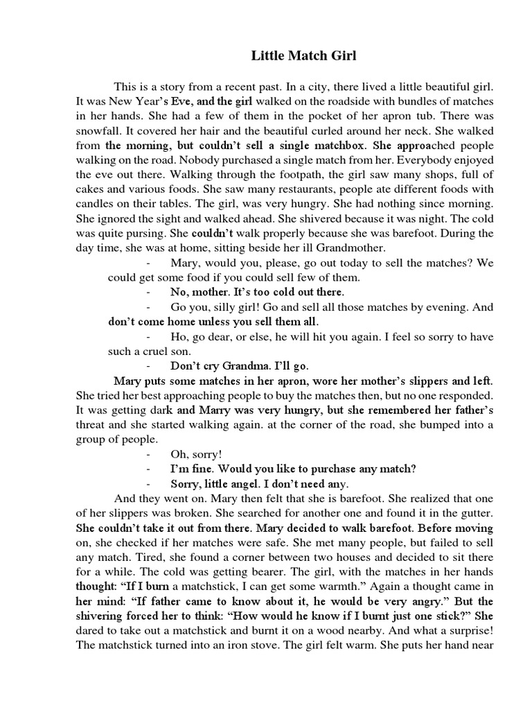Little Match Girl PDF