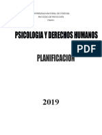 Psicología y Derechos Humanos UNC 2019