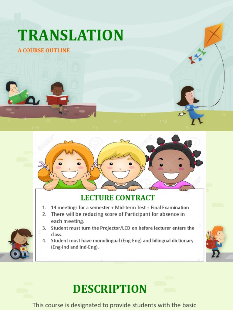 Translation-Course Outline | PDF | Idiom | Translations