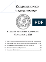 Texas Commission On Law Enforcement Rules Handbook 11 - 1 - 2018 - 0 PDF