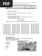 Evaluacion Prueba de Diagnostico 6°