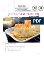 (Ice Cream Parlor) : Business Plan