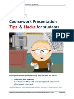 Coursework Presentation Tips and Hacks v.1.1 PDF