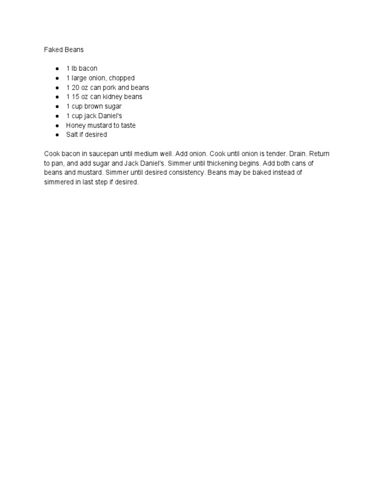 Faked Beans PDF | PDF