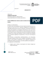 GIBALABI 037. Modificaciones Menores Al Plan de Estudios de Ingeniería Agroindustrial.