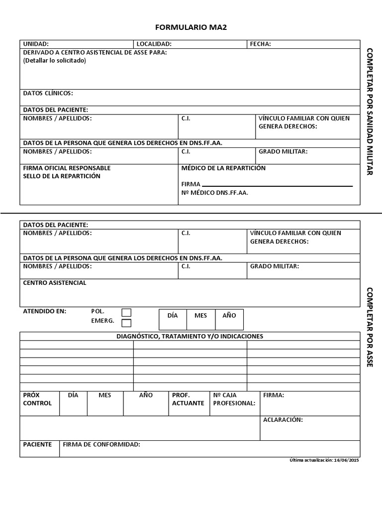 Solicitud de Certificado Militar ASSE | PDF