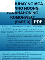 5 Pamumuhay NG Mga Pilipino Noong Panahahon NG