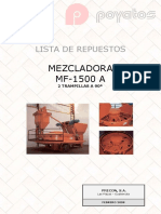 Repuestos mezcladora MF-1500