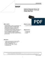 GP2Y0A51SK0F: Distance Measuring Sensor Unit Measuring Distance: 2 To 15 CM Analog Output Type