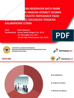 Prediksi Sebaran Reservoir Batu Pasir Menggunakan Analisa Atribut Seismik Dan Inversi Acoustic Impedance Pada Lapangan FC-85 Cekungan Tarakan Kalimantan Utara