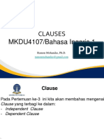 Clauses MKDU4107/Bahasa Inggris 1: Ramon Mohandas, PH.D