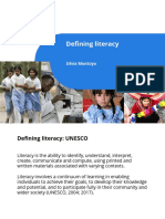 Defining Literacy