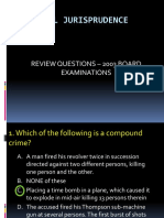 Criminal Jurisprudence: Review Questions - 2003 Board Examinations