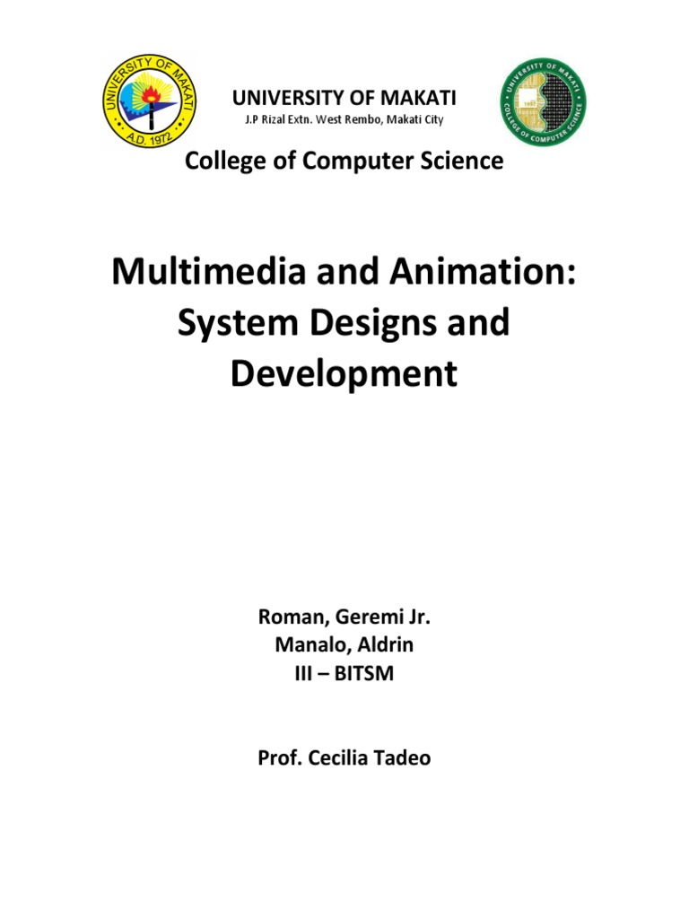 Multimedia and Animation Course Overview | PDF | Composition (Visual ...