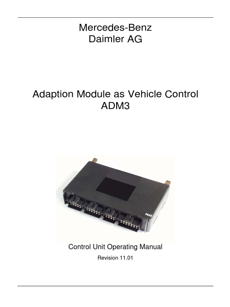 ADM3 Manual Rev1101 | PDF | Parameter (Computer Programming) | Throttle