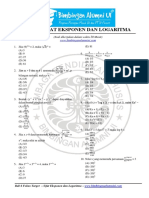 Bab 6 - Sifat Eksponen Dan Logaritma - Bimbingan Alumni Ui PDF