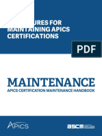 Maintenance Handbook (Cpim Cfpim CSCP CLTD)