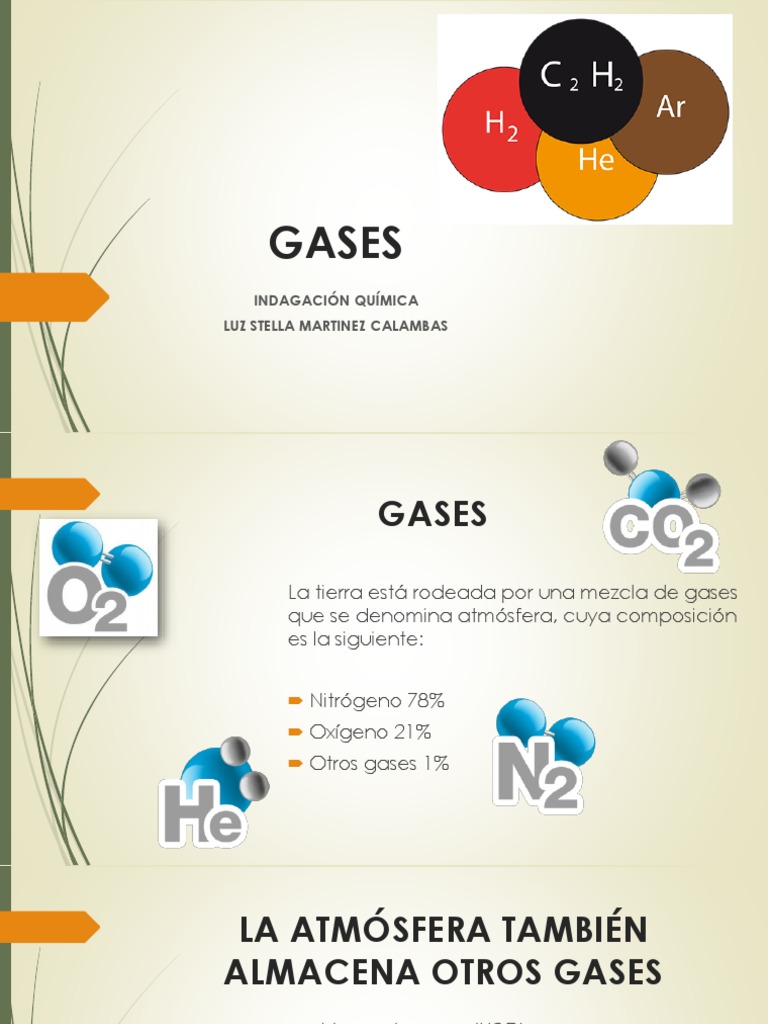 Composición y Propiedades de los Gases | PDF | Gases | Presión