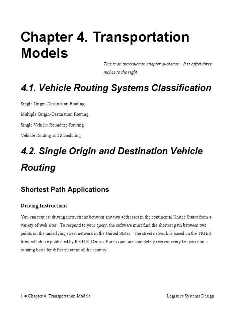 Transportation Models | PDF | Matrix (Mathematics) | Discrete Mathematics