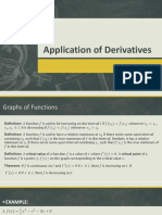 Application of Derivatives