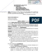 Resolución judicial sobre contestación de demanda por alimentos en la Corte Superior de Justicia de Huanuco