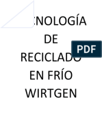 Tecnología de Reciclado en Frío Wirtgen