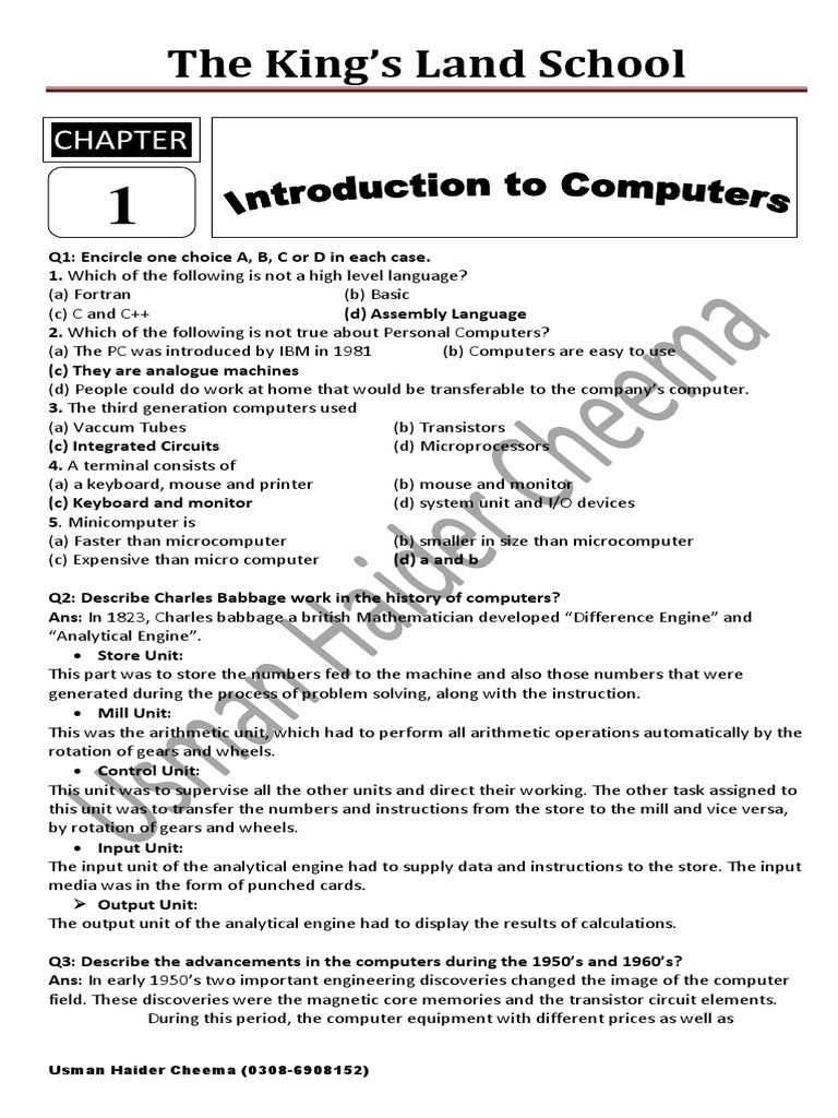 Class 9 Computer Fundamentals Guide | PDF | Computer Data Storage ...
