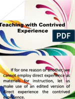 Lesson 8: Teaching With Contrived Experience