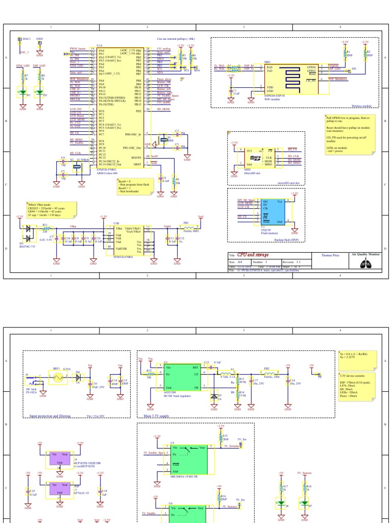 Air Quality Monitor Circuit Design | PDF | Electronic Engineering ...