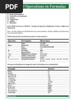 Excel Advanced Procedures