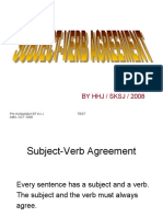 Subject Verb Agreement