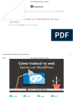 Cómo Crear Pagina Web Con WordPress en Dos Idiomas