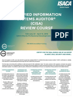 Certified Information Systems Auditor (CISA) Review Course