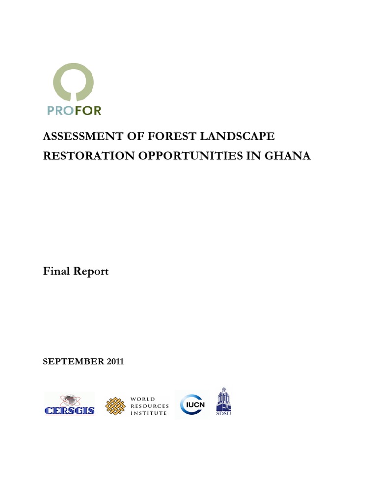 Forest Landscape Restoration in Ghana | PDF | Deforestation | Forestry