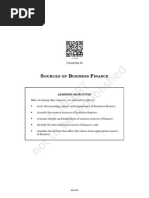 Sources of Business Finance