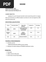 Resume Format