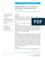 Nonsteroidal Anti-Inflammatory Drug Use As A Risk Factor For Gastro-Oesophageal Reflux Disease: An Observational Study