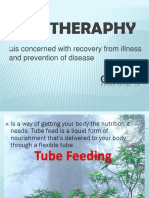 Diet Theraphy: Is Concerned With Recovery From Illness and Prevention of Disease
