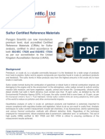 Sulfur Certified Reference Materials: ISO/IEC 17025 and ISO/IEC 17034