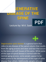 Degenerative Disease of The Spine