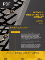 Lesson 8: Presenting The Internet: Javier, Reister L. Javier, Jhanina M. Bsit 1R-G1