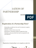 Registration of Partnership